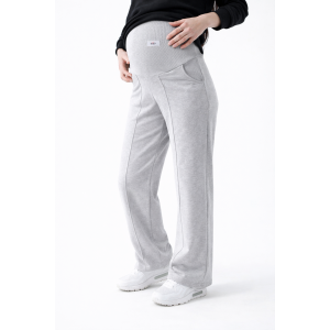 Серые Брюки Палаццо Для Беременных С Карманами HN